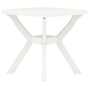 bistrobord 70x70x72 cm plast hvid