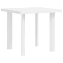 havebord 80 x 75 x 72 cm plastik hvid