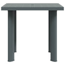 havebord 80 x 75 x 72 cm plastik grøn