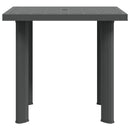 havebord 80 x 75 x 72 cm plastik antracitgrå