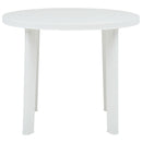 havebord 89 cm plastik hvid