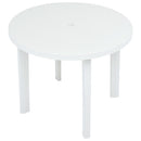 havebord 89 cm plastik hvid