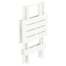 foldbart havebord 45x43x50 cm plastik hvid