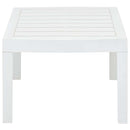 havebord 78x55x38 cm plastik hvid