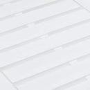 havebord 78x55x38 cm plastik hvid