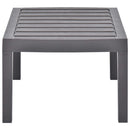 havebord 78x55x38 cm plastik mokkafarvet