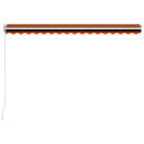 foldemarkise manuel betjening 400 x 300 cm orange og brun