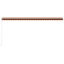 foldemarkise manuel betjening 600 x 300 cm orange og brun