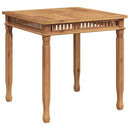 havebord 80x80x80 cm massivt teaktræ