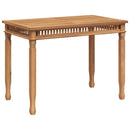 havebord 120x65x80 cm massivt teaktræ