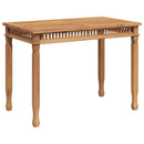havebord 120x65x80 cm massivt teaktræ