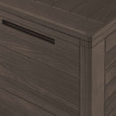 opbevaringsboks til haven 116x44x55 cm brun