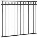 hegnspanel ASSEN stål 163x150 cm sort
