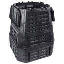 kompostbeholder 93,3x93,3x113 cm 740 l sort