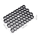 græsarmering 16 stk. 60x40x3 cm plast sort