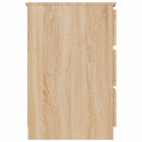 skrivebord 140x50x77 cm konstrueret træ sonoma-eg