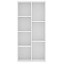 bogreol 50x25x106 cm konstrueret træ hvid