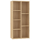 bogreol 50x25x106 cm konstrueret træ sonoma-eg