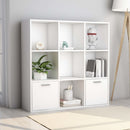 bogreol 98x30x98 cm konstrueret træ hvid
