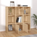 bogreol 98x30x98 cm konstrueret træ sonoma-eg