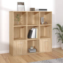 bogreol 98x30x98 cm konstrueret træ sonoma-eg