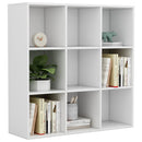 bogreol 98x29x97,5 cm konstrueret træ hvid