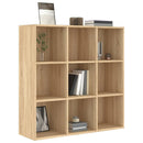 bogreol 98x29x97,5 cm konstrueret træ sonoma-eg