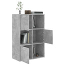 kontorreol 60x29,5x90 cm konstrueret træ betongrå