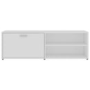 tv-bord 120x34x37 cm konstrueret træ hvid