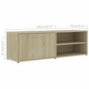 tv-bord 120x34x37 cm konstrueret træ sonoma-eg
