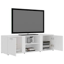 tv-bord 120x34x37 cm konstrueret træ hvid
