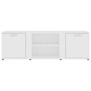 tv-bord 120x34x37 cm konstrueret træ hvid