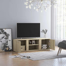 tv-bord 120x34x37 cm konstrueret træ sonoma-eg