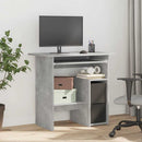 skrivebord 80x45x74 cm konstrueret træ betongrå