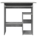 skrivebord 80x45x74 cm konstrueret træ betongrå