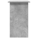 skrivebord 80x45x74 cm konstrueret træ betongrå