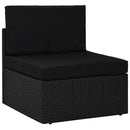 midtersæde til sofa polyrattan sort