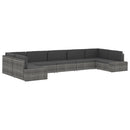 midtersæde til sofa polyrattan grå