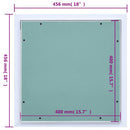 adgangspanel med aluminiumsramme og gipsplade 400x400 mm