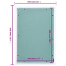 adgangspanel med aluminiumsramme og gipsplade 400x600 mm
