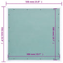 adgangspanel med aluminiumsramme og gipsplade 500x500 mm