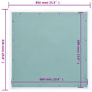 adgangspanel med aluminiumsramme og gipsplade 600x600 mm