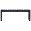 havebænk 120,5 cm PS-plade sort