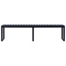 havebænk 180 cm PS-plade sort
