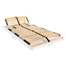 lamelbunde til seng 2 stk. 28 lameller 7 zoner 70 x 200 cm