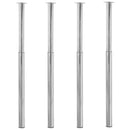 teleskopiske bordben 4 stk. 710 mm-1100 mm krom