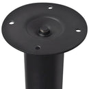 teleskopiske bordben 4 stk. 710 mm-1100 mm sort
