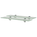 svævehylder 2 stk. 50 x 10 cm 8 mm glas