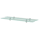 svævehylder 2 stk. 80 x 20 cm 8 mm glas