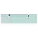 svævehylder 2 stk. 80 x 20 cm 8 mm glas